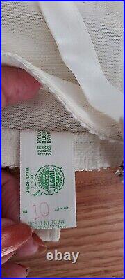 Vintage Gossard White Girdle 6 Garters Open Bottom New with Tag in Box
