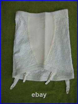 Vintage JCPenney Style #4297 size MED white OPEN BOTTOM GIRDLE JC Penney