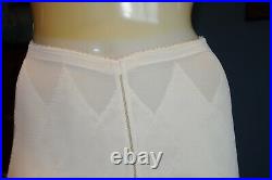 Vintage Lilly of France, Queen of Diamonds Open Bottom Girdle, White, Large