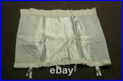 Vintage New Grenier Firm Control Zippered Open Bottom Girdle with Garters Wh 7X