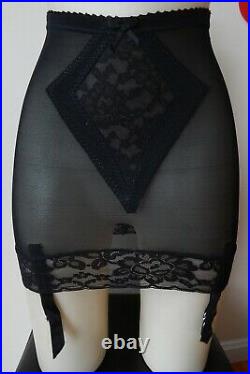Vintage Olga Happy Endings Open Bottom girdle w 4 garters sz Small