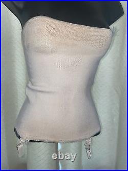 Vintage Open Bottom Girdle A Donna Size Large Sexy Lingerie 1960s With Clasps