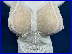 Vintage Open Bottom Girdle All in One Garter Corset Bust Size 44