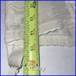 Vintage Open Bottom Girdle Boned Garter Corset Brocade Measurements In Pics