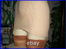 Vintage Open Bottom Girdle Corset 6 Garters 38 B +Free Stockings + Free Shipping