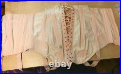 Vintage Pink Camp Corset Girdle Open Bottom Size 32 Excellent Condition
