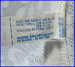 Vintage Playtex 18hr Open Bottom girdle garters white sz Large 84% rubber