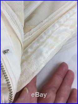 Vintage Promise Poirette Open Bottom Girdle Garter Boned Zipper Size 31 NOS New