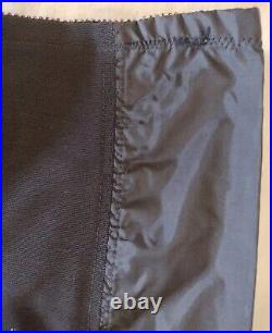 Vintage Rago Black Open Bottom Girdle Style 17 1578 8 Size 50 Firm Shaping Zip