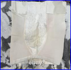 Vintage Rare High -Waist Open-Bottom Girdle with garters REAL FORM SIZE LARGE