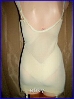 Vintage Sears All in One Open Bottom Corselet Girdle 6 Garters 34C