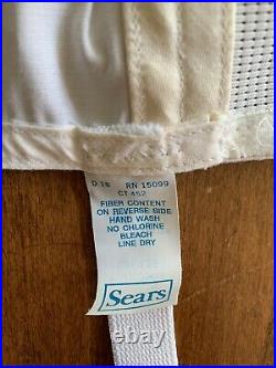 Vintage Sears Bra Girdle All In One Foundation 42B Unworn Open Bottom/Garters