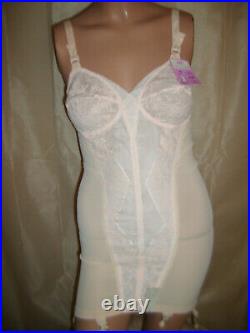 Vintage Sears Charmode All-in-One Open Bottom Corselet Girdle Garters Size 36B