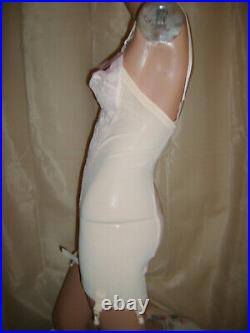 Vintage Sears Charmode All-in-One Open Bottom Corselet Girdle Garters Size 36B