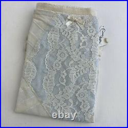 Vintage Sears Charmode Girdle Garter Belt Size XL X-Large Open Bottom Lace Panel