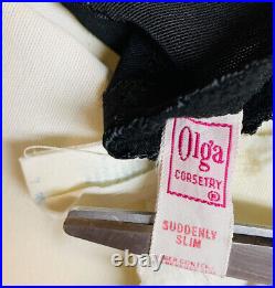 Vintage Size L OLGA Pin-Up Open Bottom Mini Girdle Garters Suddenly Slim Lot-2
