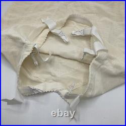 Vintage Vanity Fair Girdle Large 51-015 6 garter Clips Open Bottom NWT