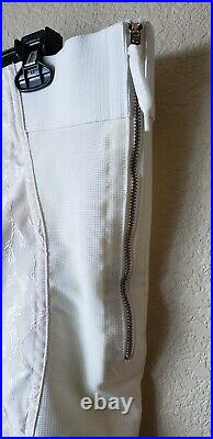 Vintage Venus by Cortland Open Bottom Girdle w\ hooks zipper & 4 garters Size 42
