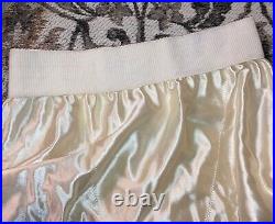 Vintage Victoria's Secret Second Skin Satin Skirt Slip Girdle L Panty Lace Shiny