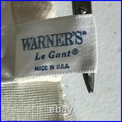 Vintage Warner's Le Gant Satin Panel Open Bottom Girdle Style 934, Size 34