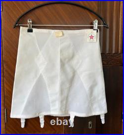 Vintage White Girdle Garters Open Bottom Size 4XL 38 4 XL NOS Plus USA Control