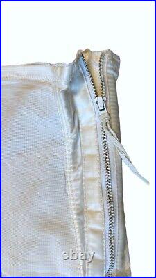 Vintage Zip Open-Bottom GIRDLE OB Shapewear GARTERS L/XL Talon Zip Satin Net