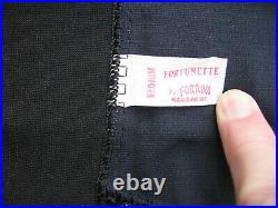 Vintage black OPEN BOTTOM GIRDLE,'Fortunette by Fortuna', 4 garters size MEDIUM