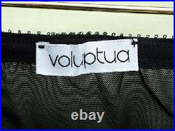 Voluptua Open Bottom 6 Strap Girdle (black/pink) Size XL Excellent