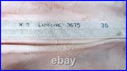 Vtg Lady-Lyke OB Open Bottom Corset Girdle Brocade 36 CORSELETTE 4 Garters Pink