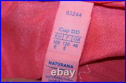 Vtg Naturana Rose Open Bottom Girdle, Zip Front Corselette 4 Suspender, 46dd
