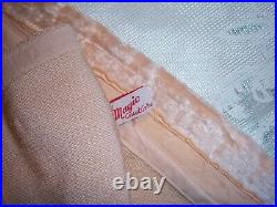 Vtg Open Bottom Floral Peach Girdle Stays 4Garters POINT of Ease Magic Corset Co