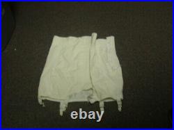 Vtg Penney's Adonna Firm Control Zippered Open Bottom Girdle with Garters Wh 3X