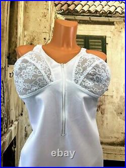 Vtg Shapely Figures sissy open bottomed girdle suspender corset UK 44C EU 100C