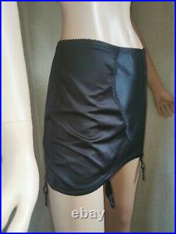 Vtg Style Pantie Girdle Open Bottom Black Waist Size 37-38 #40