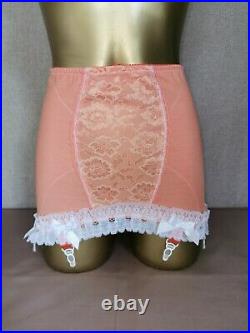 Vtg Style Pantie Girdle Open Bottom Peach By M&s Size S # 1132