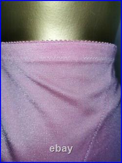 Vtg Style Pantie Girdle Open Bottom Rose Pink By M&s Waist Size 35-36 # 1349