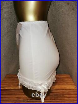 Vtg Style Pantie Girdle Open Bottom White By Damart Waist Size 30 #114