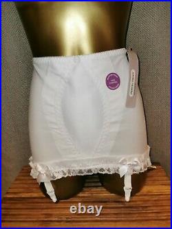 Vtg Style Pantie Girdle Open Bottom White By Damart Waist Size 30 #114